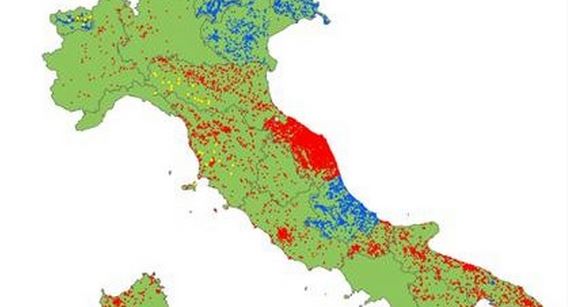 Mappa Interattiva della presenza di Amianto in Italia