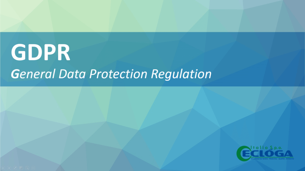 GDPR Privacy e sicurezza dei dati