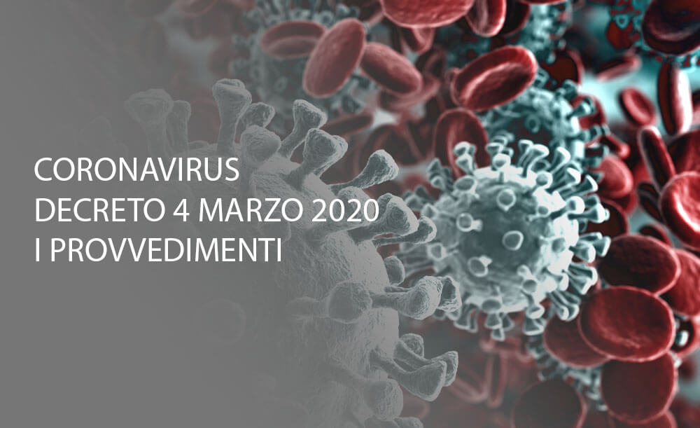 Coronavirus, provvedimenti decreto 4 marzo 2020