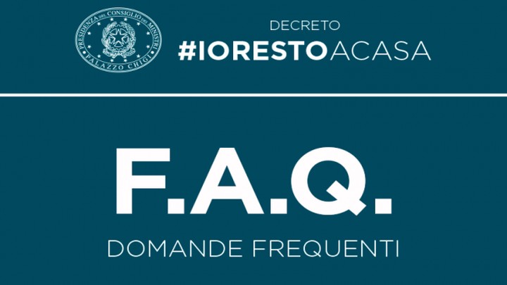 Chiarimenti e FAQ sul Decreto #IoRestoaCasa