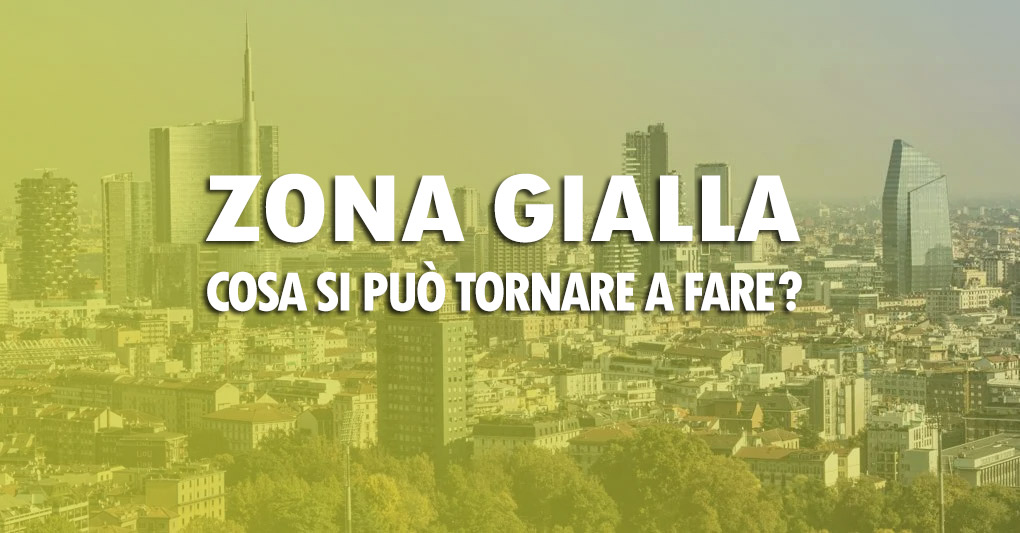 Zona gialla: cosa si può tornare a fare