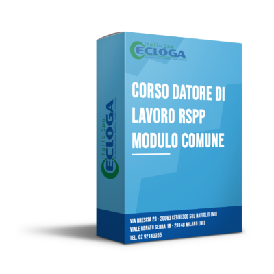 Corso Datore di Lavoro RSPP - Modulo Comune