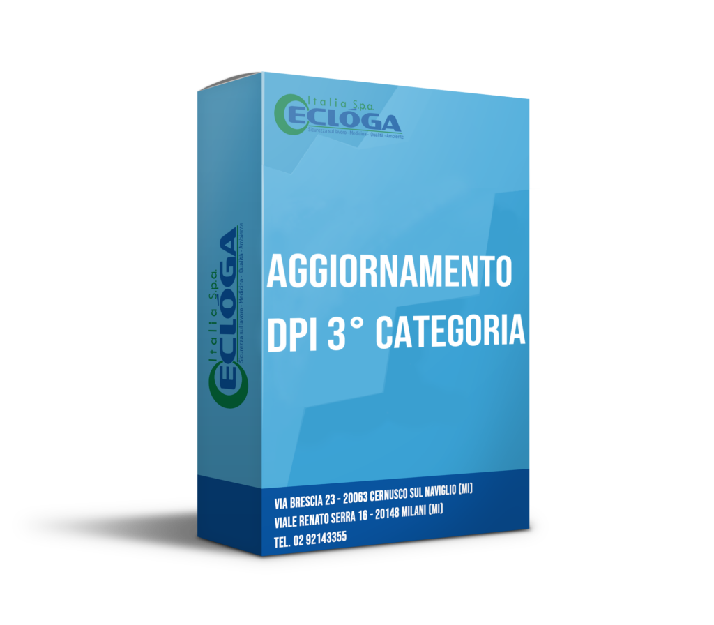 Aggiornamento Formazione Utilizzo DPI 3° Categoria